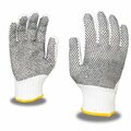 Cordova Machine Knit, PVC Dots, Double-Sided, White Gloves, S, 12PK 8501S